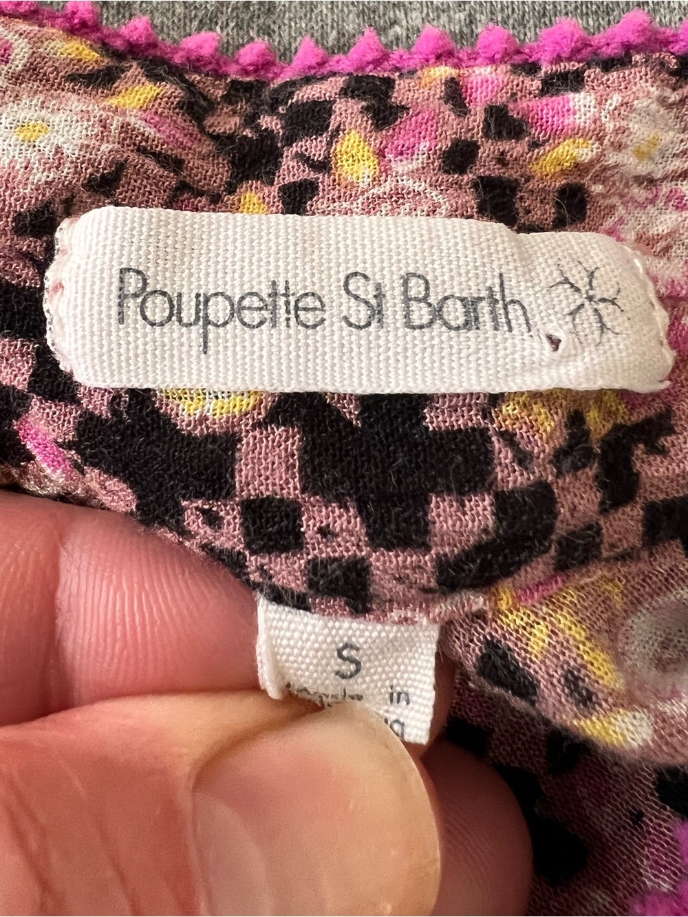 POUPETTE ST BARTH Small Amora Pink Fressia Romper Orig $250 Exc Cond - Picture 5 of 8